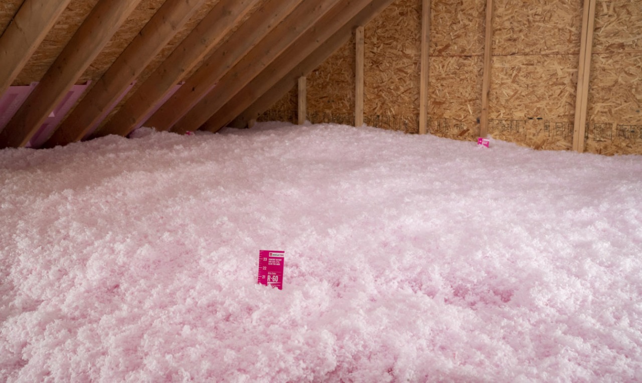 Professional attic insulation installation team
